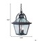 Homeroots 16.5 x 9.75 x 9.75 in. Bay Street 3-Light Architectural Bronze Hanging Light 398020 - alternate 3